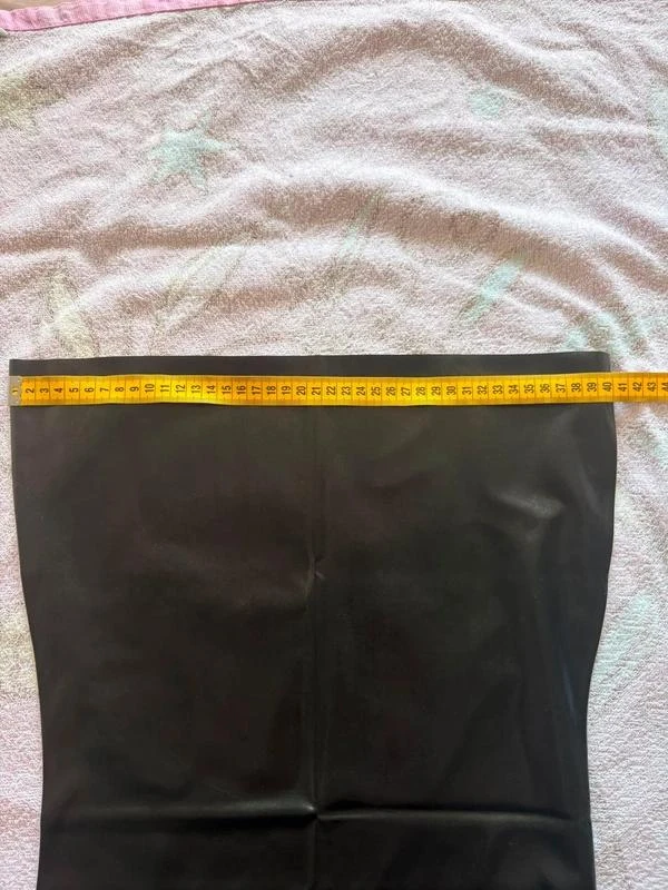 Zwarte buisjurk - latex - maat 36 (S) – photo 5